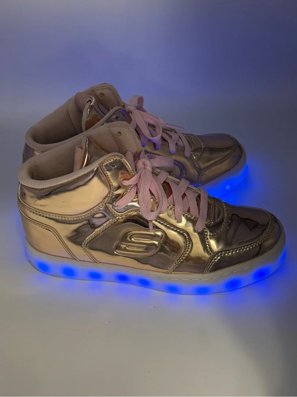 Skechers Energy Lights Dance n Dazzle Metallic Rose Gold - 11 Light Modes